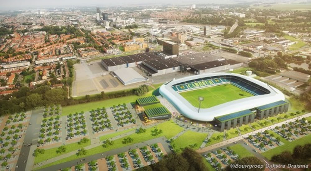 Impressie nieuwe Cambuur stadion