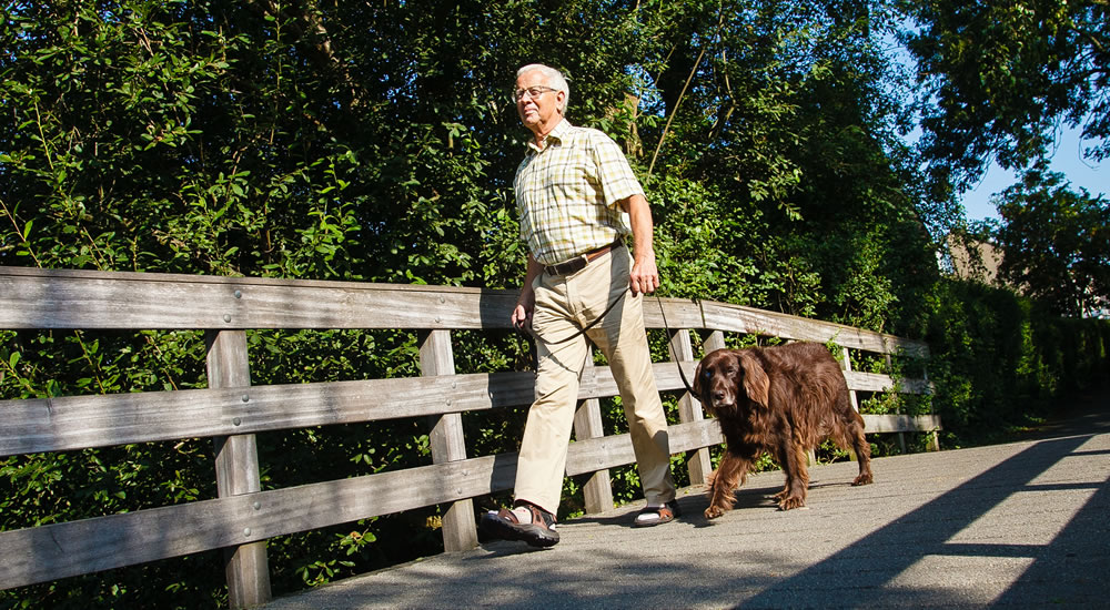 Man met hond