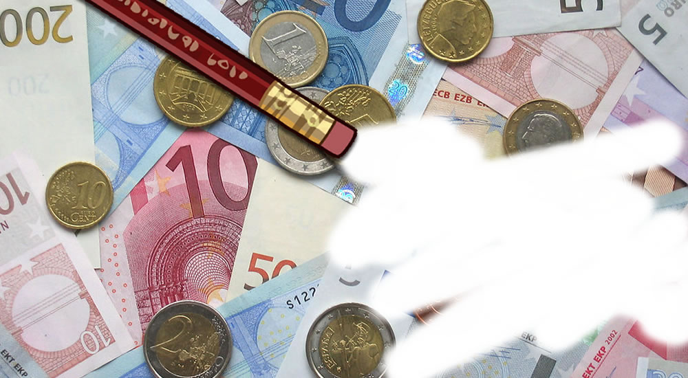 Uitgegumd eurogeld